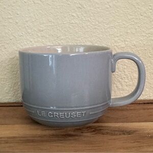 LE CREUSET  Coffee Tea Mug 12 Oz 350 ml In Gray Color